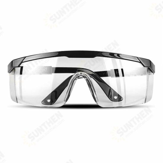 Safety Goggles Foldable Adjustable Anti-fog Anti-Sneeze Liquid Eye Protection Anti-Droplets Windproof Lab Glasses Clear Lens