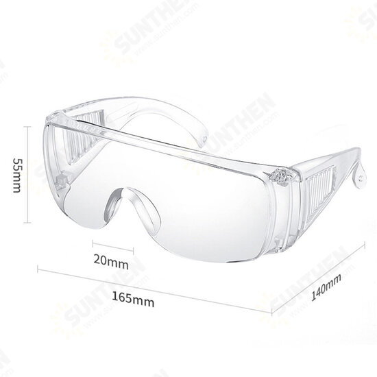 Safety Goggles Foldable Adjustable Anti-fog Anti-Sneeze Liquid Eye Protection Anti-Droplets Windproof Lab Glasses Clear Lens