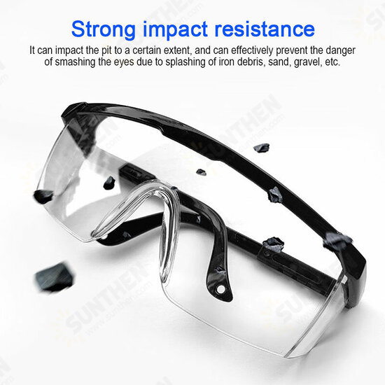 Safety Goggles Foldable Adjustable Anti-fog Anti-Sneeze Liquid Eye Protection Anti-Droplets Windproof Lab Glasses Clear Lens