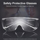 Safety Goggles Foldable Adjustable Anti-fog Anti-Sneeze Liquid Eye Protection Anti-Droplets Windproof Lab Glasses Clear Lens