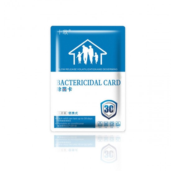 Sanitization Card 30 Days Validity Period 1 Cubic Meter Aiir Sterilization Card
