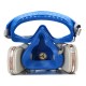 Silicone Full Face Respirator Gas Mask & Goggles Comprehensive Cover Paint Chemical Pesticide Dustproof Mask