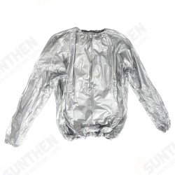 Silver Heavy Duty Sweat Sauna Suit Exercise Gym Fitness Weight Anti-Rips Silver Heavy Duty Sweat Sauna Suit Exercise Gym Fitness Weight Anti-Rips