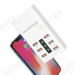 6 Port 30W Smart USB Charger Multi-Port Power Adapter LED Display Station Fireproof Intelligent Charger Universal 100-240V 2A 6 Port 30W Smart USB Charger Multi-Port Power Adapter LED Display Station Fireproof Intelligent Charger Universal 100-240V 2A