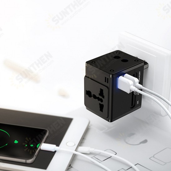 Universal Travel Adapter All-in-one International World Travel AC Power Converter Plug Socket EU US UK AU