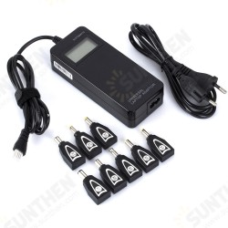 Multi-type 90W Power Supply Car Charger Laptop Adapter with LED Screen USB Slot Multi-type 90W Power Supply Car Charger Laptop Adapter with LED Screen USB Slot