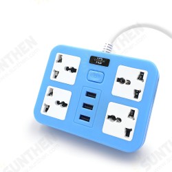 Power Socket 3 Outlet 4 USB Ports Hub Multi Portable Electrical Power Strip Plugs Adaptor for Home Office Power Socket 3 Outlet 4 USB Ports Hub Multi Portable Electrical Power Strip Plugs Adaptor for Home Office