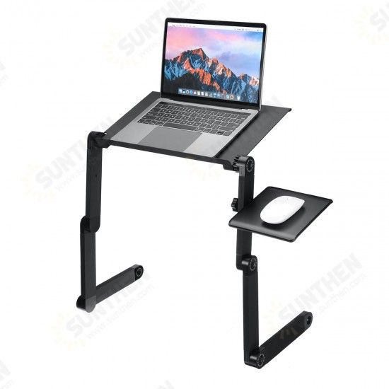 360° Adjustable Laptop Desk Foldable Portable Laptop Stand Color Black