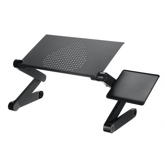 360° Adjustable Laptop Desk Foldable Portable Laptop Stand Color Black