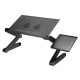 360° Adjustable Laptop Desk Foldable Portable Laptop Stand Color Black