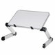 40*26cm Enlarge Foldable with Cooling Fan Hole Aluminum Laptop Computer Desk Table TV Bed Computer Mackbook Desktop Holder