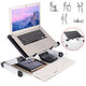 40*26cm Enlarge Foldable with Cooling Fan Hole Aluminum Laptop Computer Desk Table TV Bed Computer Mackbook Desktop Holder