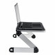 40*26cm Enlarge Foldable with Cooling Fan Hole Aluminum Laptop Computer Desk Table TV Bed Computer Mackbook Desktop Holder