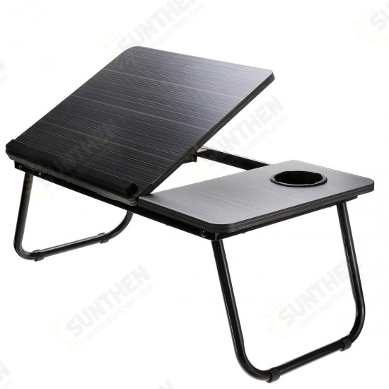 55*32cm Enlarge Foldable Adjustable with Cup Hole Density Board Computer Laptop Desk Table TV Bed Computer Mackbook Desktop Holder