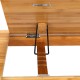 Adjustable Laptop Desk Large Bed Tray Tilting Top Foldable Table Multi-tasking Stand Breakfast Serving Bamboo Table