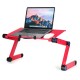 Adjustable Laptop Stand Desk Notebook Bracket Fan Cooling Pad Game Notebook Base with Mouse Board for below 17inch Notebook