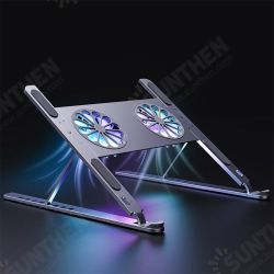 Adjustable Laptop Stand Portable Laptop Cooling Pads with RGB Cooling Fans for Laptop