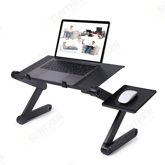 Adjustable Laptop Table Laptop Desk Portable Foldable Stand Bed Tray Laptop with Cooling Fan and Mouse Pad for up to 17 Inches Adjustable Laptop Table Laptop Desk Portable Foldable Stand Bed Tray Laptop with Cooling Fan and Mouse Pad for up to 17 Inches