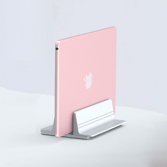 Adjustable Vertical Laptop Stand Holder Desktop Aluminum MacBook Stand with Adjustable Dock Size for Laptop Tablet MacBook Pro Air