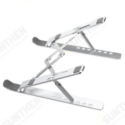 Aluminum Alloy Adjustable Foldable Laptop Stand Non-Slip Desktop Notebook Holder Cooling Bracket Riser for up to 17.3 inches Laptop Aluminum Alloy Adjustable Foldable Laptop Stand Non-Slip Desktop Notebook Holder Cooling Bracket Riser for up to 17.3 inches Laptop