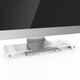 Aluminum Desktop Monitor Stand Non-slip Notebook Laptop Riser with 4-ports USB charger for iMac MacBook Pro Air