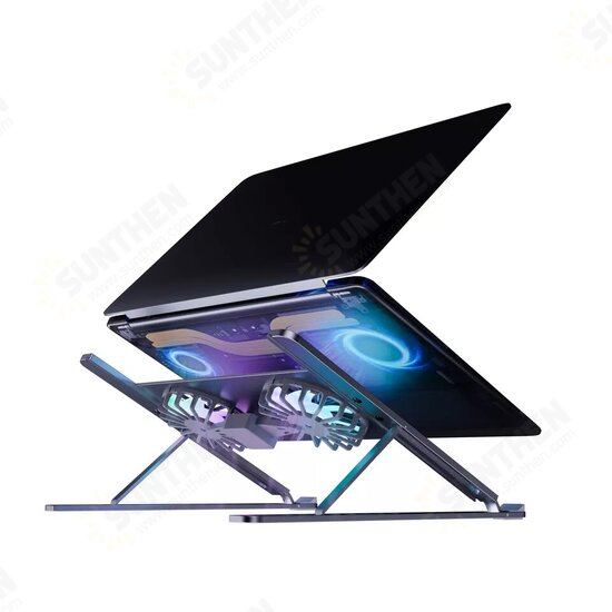 P11F Office Desk Detachable Cooling Fans Foldable Adjustable Aluminum Stand For 14-17.3 Inch Laptop P11F Office Desk Detachable Cooling Fans Foldable Adjustable Aluminum Stand For 14-17.3 Inch Laptop
