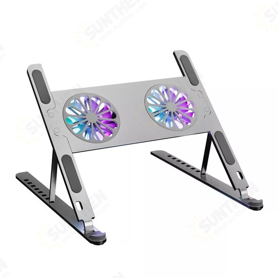 P11F Office Desk Detachable Cooling Fans Foldable Adjustable Aluminum Stand For 14-17.3 Inch Laptop P11F Office Desk Detachable Cooling Fans Foldable Adjustable Aluminum Stand For 14-17.3 Inch Laptop