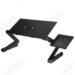 Cooling Laptop Desk 360 Degree Aluminum Alloy Adjustable Foldable Cooling Notebook Table for Sofa Bed Household Supplies
