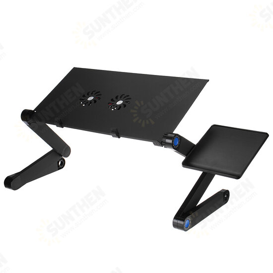 Cooling Laptop Desk 360 Degree Aluminum Alloy Adjustable Foldable Cooling Notebook Table for Sofa Bed Household Supplies