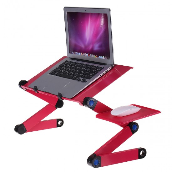 Cooling Laptop Desk 360 Degree Aluminum Alloy Adjustable Foldable Cooling Notebook Table for Sofa Bed Household Supplies
