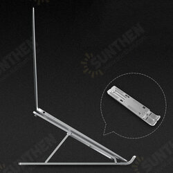 Foldable Laptop Stand Bracket Aluminum Alloy Laptop Portable Cooling Base Display Lifting Frame 6 Gear Adjustable for 15.6inch Notebook Foldable Laptop Stand Bracket Aluminum Alloy Laptop Portable Cooling Base Display Lifting Frame 6 Gear Adjustable for 15.6inch Notebook
