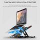 E5 Laptop Cooler Notebook Cooling Pad 8 Gear Regulation 360 Degrees Rotation Stand Lift Bracket foldable Phone Bracket Stand for 12-17 inch Laptops
