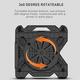 E5 Laptop Cooler Notebook Cooling Pad 8 Gear Regulation 360 Degrees Rotation Stand Lift Bracket foldable Phone Bracket Stand for 12-17 inch Laptops E5 Laptop Cooler Notebook Cooling Pad 8 Gear Regulation 360 Degrees Rotation Stand Lift Bracket foldable Phone Bracket Stand for 12-17 inch Laptops
