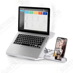 Laptop Stand Holder Computer Bracket Laptop Riser Laptop Cooling Pad 8 Levels Adjustable with Mobile Phone Holder for 16 inch Laptop Laptop Stand Holder Computer Bracket Laptop Riser Laptop Cooling Pad 8 Levels Adjustable with Mobile Phone Holder for 16 inch Laptop