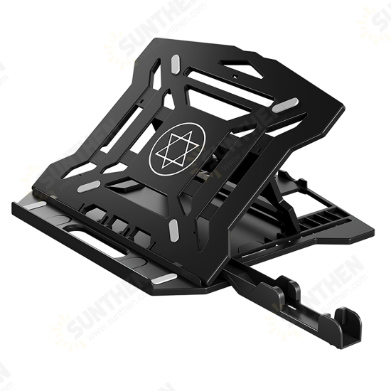 Laptop Stand Holder Computer Bracket Laptop Riser Laptop Cooling Pad 8 Levels Adjustable with Mobile Phone Holder for 16 inch Laptop