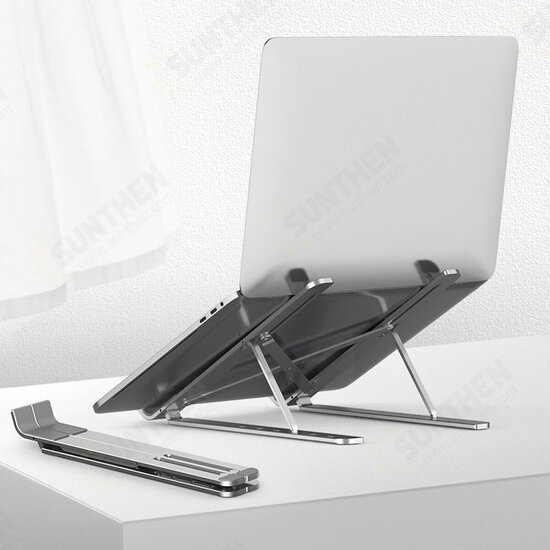 Laptop Stand Notebook Computer Rack Cooling Pad 1 Fan Adjustment Portable Support Base Desktop Lifting Bracket Holder