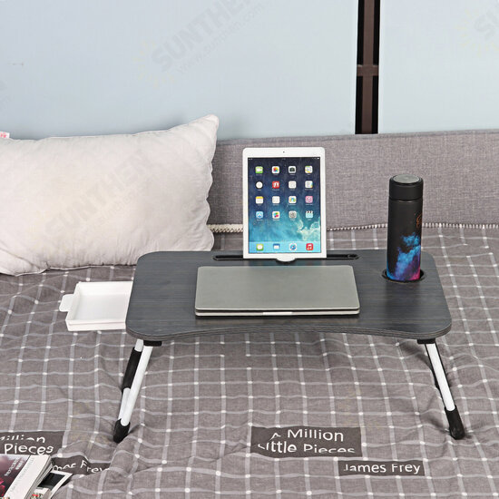 Laptop Table Stand with Small Drawer Portable Folding Desk Notebook Table Stand Lap Tray Bed for Children Student Home Laptop Table Stand with Small Drawer Portable Folding Desk Notebook Table Stand Lap Tray Bed for Children Student Home