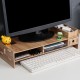 Multi-function Desktop Laptop Stand Computer Monitor Stand Computer Screen Riser Wood Shelf For Notebook TV