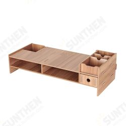 Multi-function Desktop Laptop Stand Computer Monitor Stand Computer Screen Riser Wood Shelf For Notebook TV Multi-function Desktop Laptop Stand Computer Monitor Stand Computer Screen Riser Wood Shelf For Notebook TV