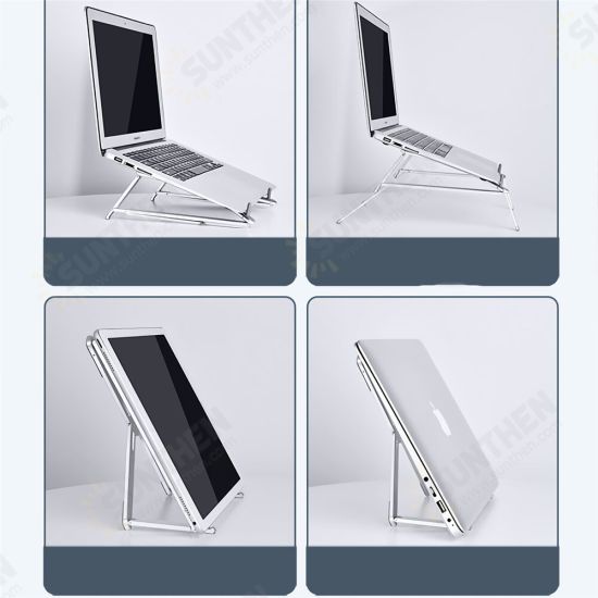 Laptop Stand Foldable Portable Height Adjustable Eye-Level Ergonomic Notebook Laptop Bracket For Notebook Laptop Laptop Stand Foldable Portable Height Adjustable Eye-Level Ergonomic Notebook Laptop Bracket For Notebook Laptop