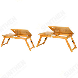 Portable Bamboo Laptop Bed Desk Table Foldable Workstation Tray Lap Fold Portable Bamboo Laptop Bed Desk Table Foldable Workstation Tray Lap Fold