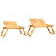 Portable Bamboo Laptop Bed Desk Table Foldable Workstation Tray Lap Fold