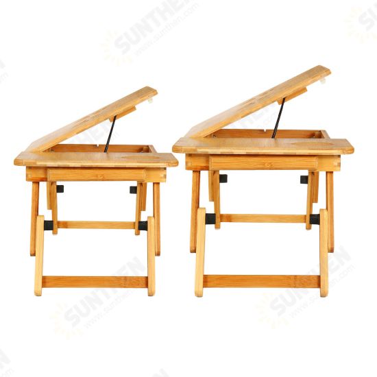 Portable Bamboo Laptop Bed Desk Table Foldable Workstation Tray Lap Fold Portable Bamboo Laptop Bed Desk Table Foldable Workstation Tray Lap Fold