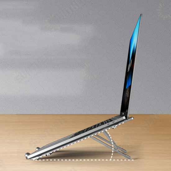 H3 Folding Laptop Stand Notebook Bracket Lifting 5th Gear Adjustable Aluminum Alloy Cooling Pad Game Notebook Base