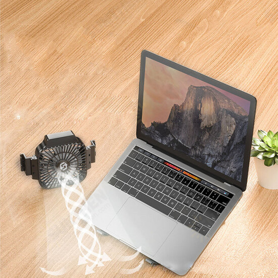 SZJF-054S2 Notebook Computer Laptop Stand Cooling Pad 1 Fans USB Adjustable Heightening Shelf Portable Lifting Bracket