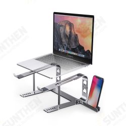 U4 Ergonomic Laptop Stand Aluminum Laptop Holder Foldable Desktop Holder Laptop Riser with Mobile Holder U4 Ergonomic Laptop Stand Aluminum Laptop Holder Foldable Desktop Holder Laptop Riser with Mobile Holder