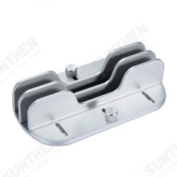 Vertical Laptop Stand 2 Slots Adjustable Width Length Space-Saving Aluminum Desktop Notebook Stand Holder Mount Support Base Compatible with MacBook/Surface/Lenovo/Dell/Gaming Laptops