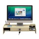 Wooden Desktop Computer Monitor Laptop Stand Elevated Shelf Base Bracket for Office Desktop Keyboard Arrangement Wooden Desktop Computer Monitor Laptop Stand Elevated Shelf Base Bracket for Office Desktop Keyboard Arrangement