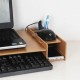 Wooden Laptop Stand Desktop Riser storage Drawer Organizer 2 Tiers Computer Stand Ofiice Supply For Home Office