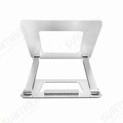 N37-3 Laptop Stand with USB 3.0 Interface Portable Bracket Foldable Aluminum Alloy Computer Heat Dissipation Bracket N37-3 Laptop Stand with USB 3.0 Interface Portable Bracket Foldable Aluminum Alloy Computer Heat Dissipation Bracket